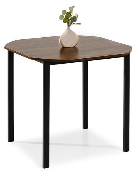Jedálenský stôl SELIA orech + čierna podnož 80 cm