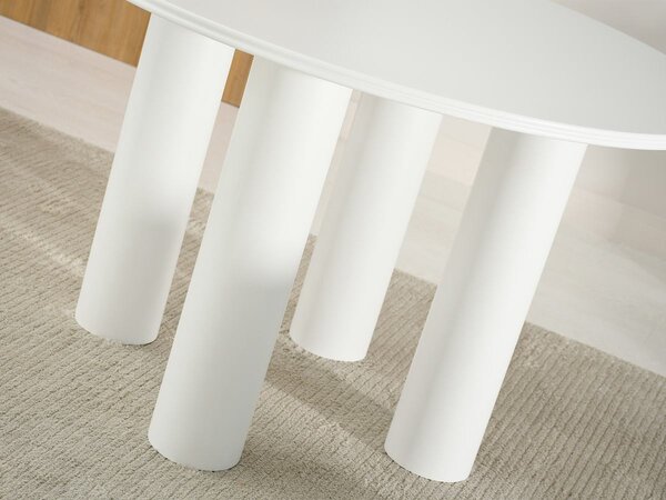 Okrúhly jedálenský stôl SALVA biely 120 cm