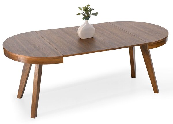 Okrúhly rozkladací jedálenský stôl TAURA orech 100 cm