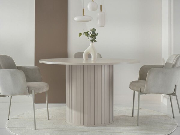 Okrúhly jedálenský stôl AURELA kašmír 120 cm