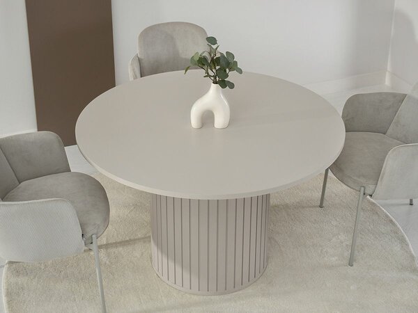 Okrúhly jedálenský stôl AURELA kašmír 120 cm