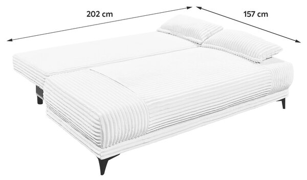 ROZKLADACIA POHOVKA, textil, biela MID.YOU - Sedačky, Online Only