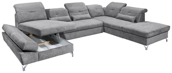 SEDACIA SÚPRAVA, textil, tmavosivá MID.YOU - Sedačky, Online Only