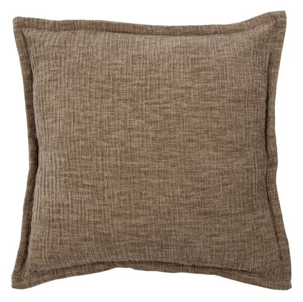 Vankúš z krčeného zamatu Crinkled velvet taupe – 45*45*6 cm - Mars & More