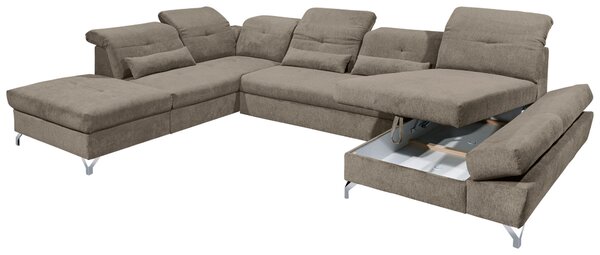 SEDACIA SÚPRAVA, textil, sivohnedá MID.YOU - Sedačky, Online Only
