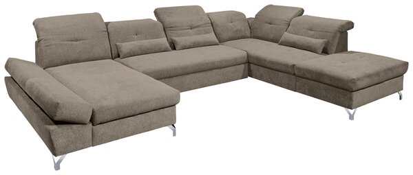 SEDACIA SÚPRAVA, textil, sivohnedá MID.YOU - Sedačky, Online Only