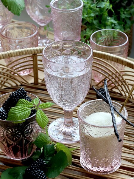 Set 6ks farebných pohárov na vodu Saint-Émilion - Ø 8,5*10 cm / 330ml - Chic Antique