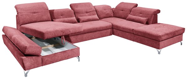 SEDACIA SÚPRAVA, textil, bobuľová MID.YOU - Sedačky, Online Only