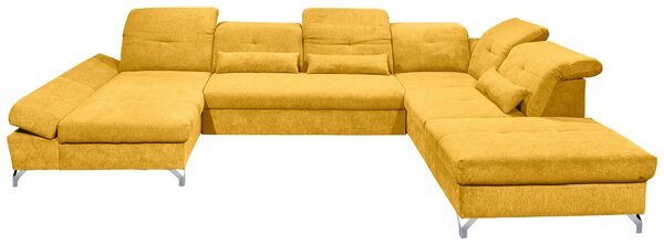 SEDACIA SÚPRAVA, textil, žltá MID.YOU - Sedačky, Online Only