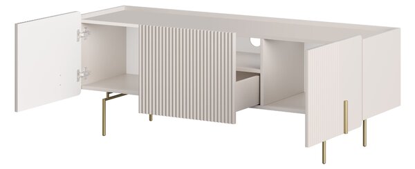 TV skrinka Malmi 150 cm - kašmír / zlote nozki - Limitovaná ponuka
