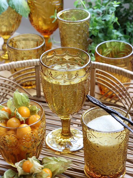 Set 6ks farebných pohárov na vodu Saint-Émilion - Ø 8,5*10 cm / 330ml - Chic Antique