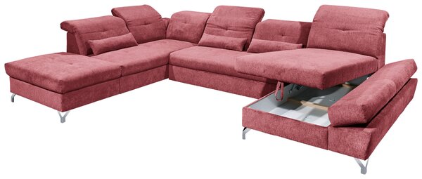 SEDACIA SÚPRAVA, textil, bobuľová MID.YOU - Sedačky, Online Only
