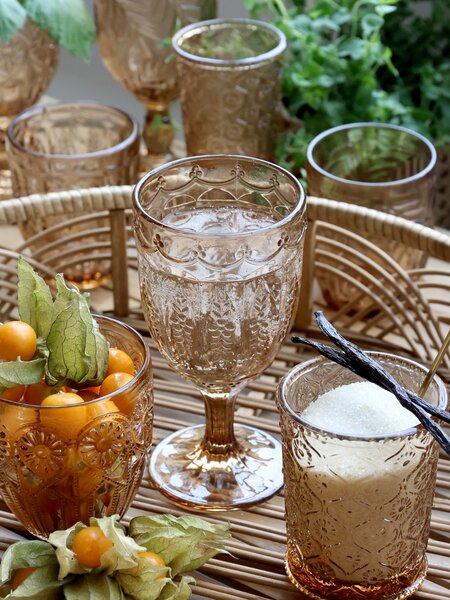 Set 6ks farebných pohárov na vodu Saint-Émilion - Ø 8,5*10 cm / 330ml - Chic Antique