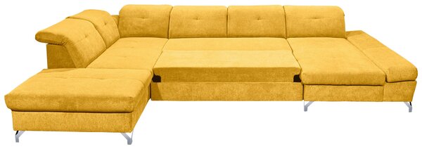 SEDACIA SÚPRAVA, textil, žltá MID.YOU - Sedačky, Online Only