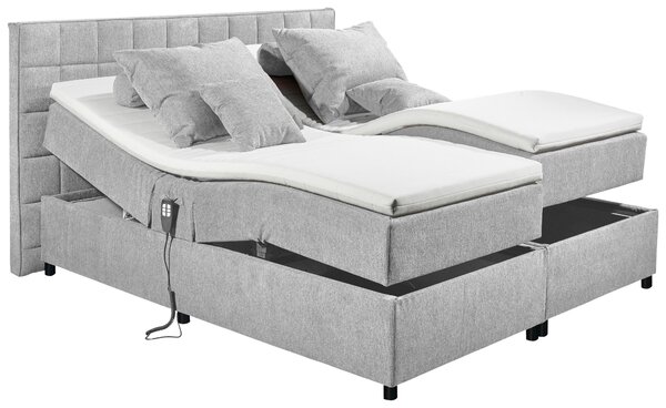 BOXSPRINGOVÁ POSTEĽ, 180/200 cm, svetlosivá MID.YOU - Online Only spálne, Online Only