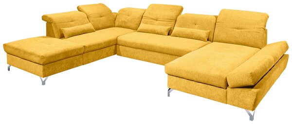 SEDACIA SÚPRAVA, textil, žltá MID.YOU - Sedačky, Online Only
