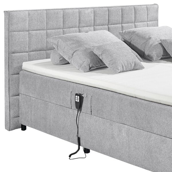 BOXSPRINGOVÁ POSTEĽ, 180/200 cm, svetlosivá MID.YOU - Online Only spálne, Online Only