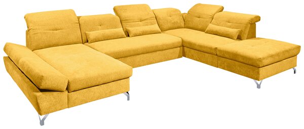 SEDACIA SÚPRAVA, textil, žltá MID.YOU - Sedačky, Online Only
