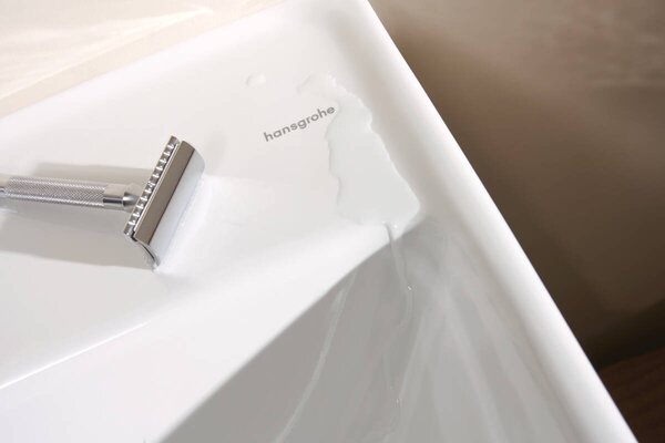 Hansgrohe Xanuia Q - Umývadlo Compact 550x370mm s otvorom pre batériu, s prepadom, biela 60209450