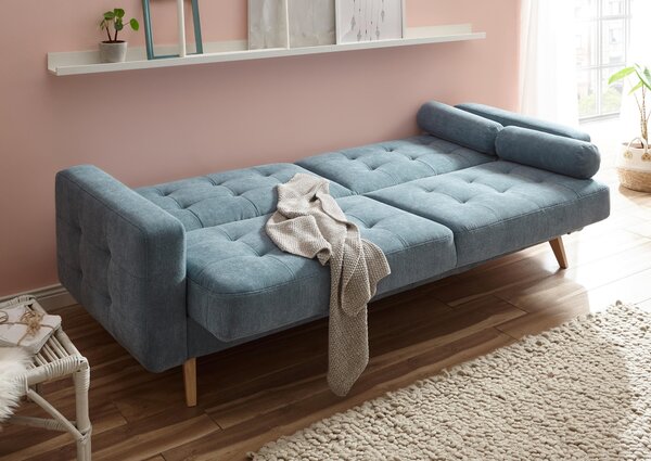 ROZKLADACIA POHOVKA, textil, modrá MID.YOU - Sedačky, Online Only