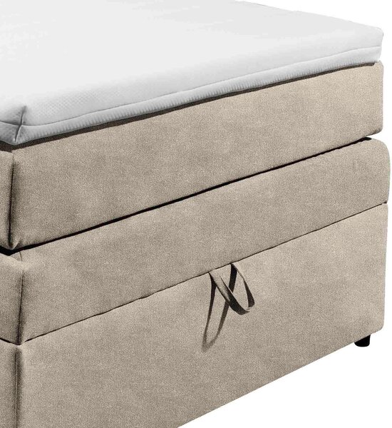 BOXSPRINGOVÁ POSTEĽ, 120/200 cm, piesková MID.YOU - Online Only spálne, Online Only