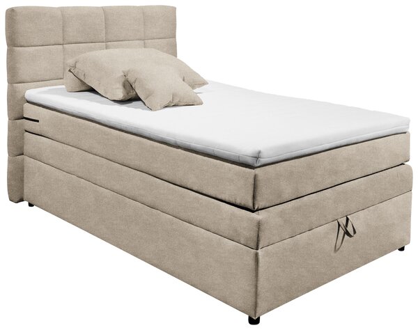 BOXSPRINGOVÁ POSTEĽ, 120/200 cm, piesková MID.YOU - Online Only spálne, Online Only