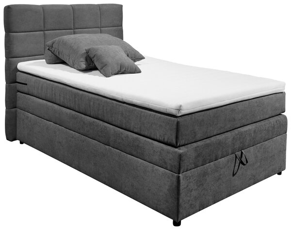 BOXSPRINGOVÁ POSTEĽ, 120/200 cm, antracitová MID.YOU - Online Only spálne, Online Only
