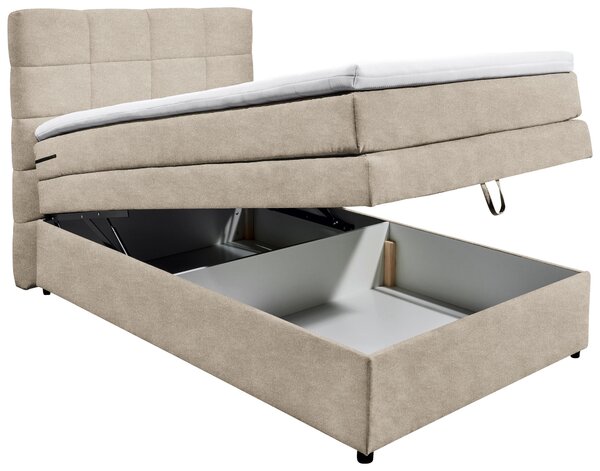 BOXSPRINGOVÁ POSTEĽ, 120/200 cm, piesková MID.YOU - Online Only spálne, Online Only