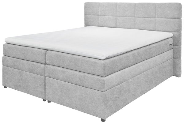 BOXSPRINGOVÁ POSTEĽ, 180/200 cm, strieborná MID.YOU - Online Only spálne, Online Only