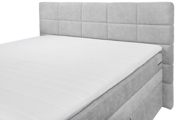BOXSPRINGOVÁ POSTEĽ, 180/200 cm, strieborná MID.YOU - Online Only spálne, Online Only