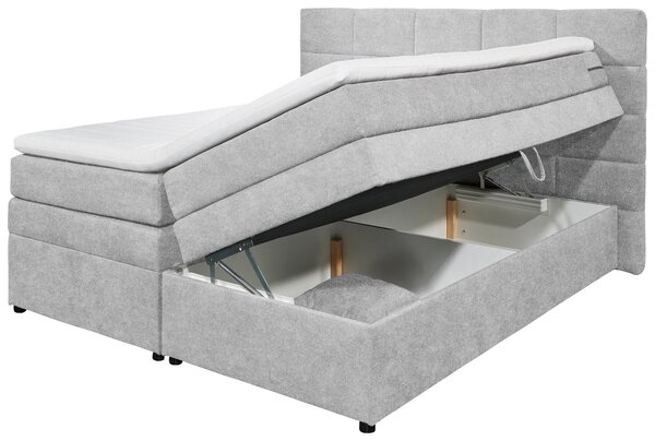 BOXSPRINGOVÁ POSTEĽ, 180/200 cm, strieborná MID.YOU - Online Only spálne, Online Only