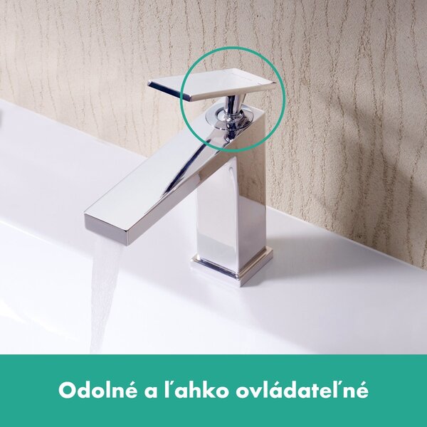Hansgrohe Tecturis E - Páková umývadlová batéria 110 s ručnou sprchou Bidette a sprchovou hadicou 160 cm, chróm 73210000