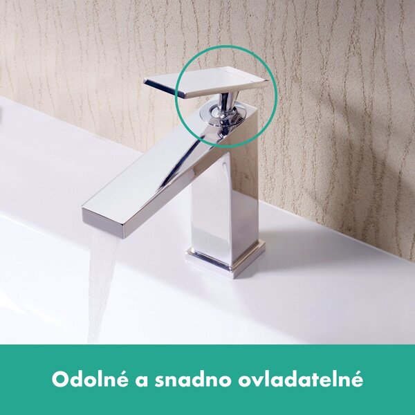 Hansgrohe Tecturis E - Páková umývadlová batéria 110 s ručnou sprchou Bidette a sprchovou hadicou 160 cm, chróm 73210000