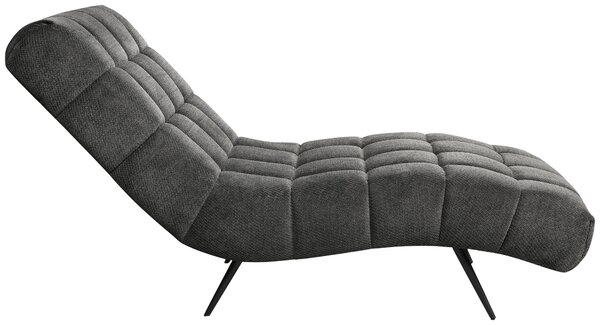 RELAXAČNÉ LEŽADLO, textil, tmavosivá MID.YOU - Kreslá, Online Only
