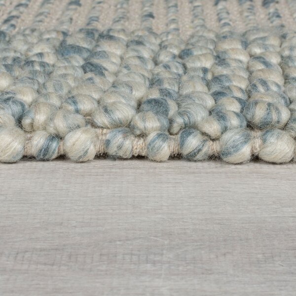 Flair Rugs , Kusový koberec Bobble Wool Blue, 120x170, modrá, obývacia izba