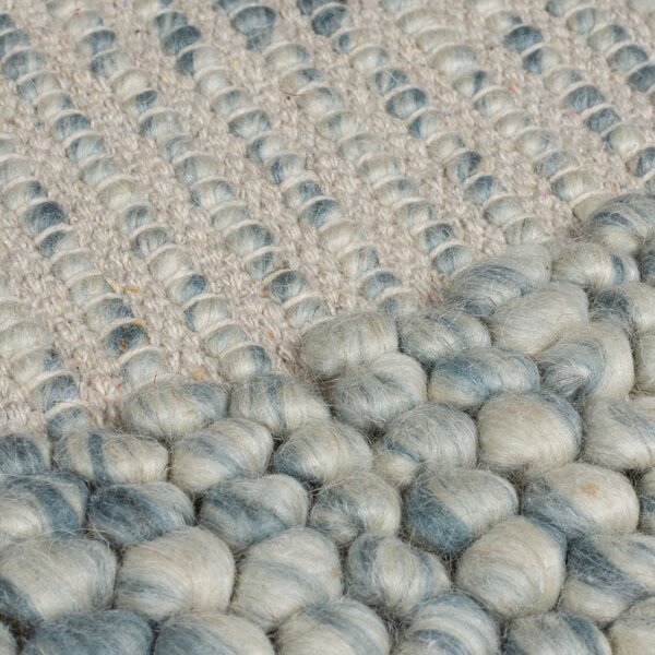 Flair Rugs , Kusový koberec Bobble Wool Blue, 120x170, modrá, obývacia izba