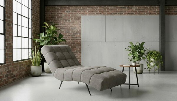 RELAXAČNÉ LEŽADLO, textil, tmavosivá MID.YOU - Kreslá, Online Only