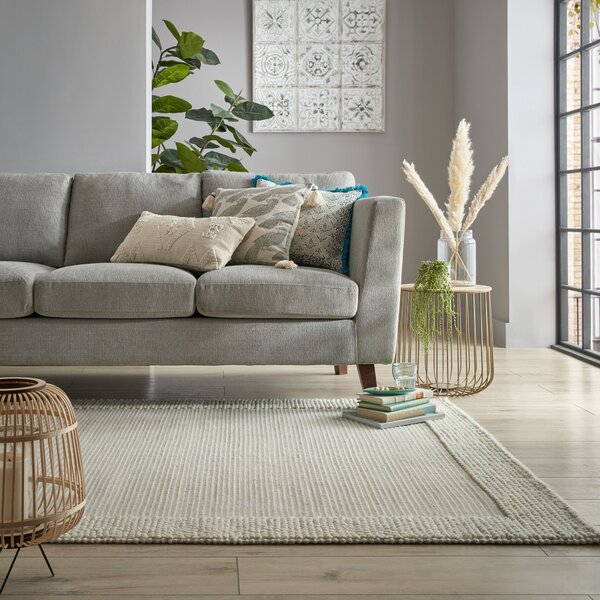 Flair Rugs , Kusový koberec Bobble Wool Ivory, 80x150, biela, obývacia izba