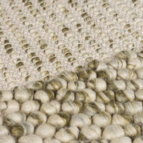 Flair Rugs , Kusový koberec Bobble Wool Green, 160x230, zelená, obývacia izba