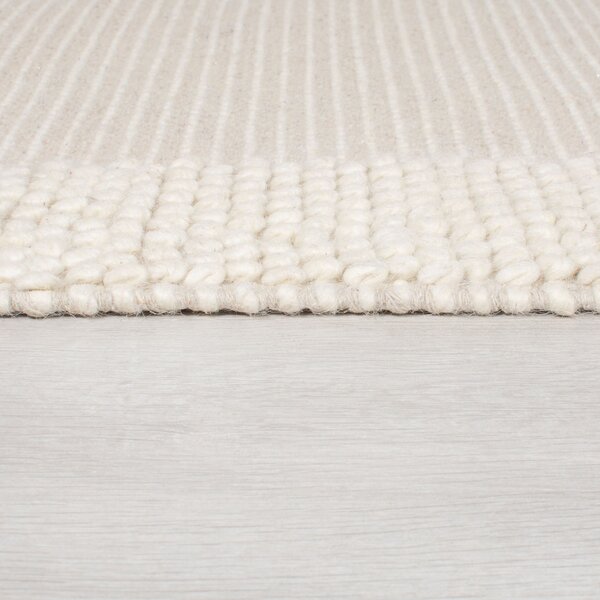 Flair Rugs , Kusový koberec Bobble Wool Ivory, 80x150, biela, obývacia izba