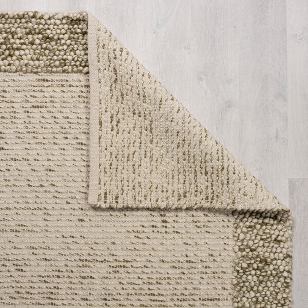 Flair Rugs , Kusový koberec Bobble Wool Green, 160x230, zelená, obývacia izba
