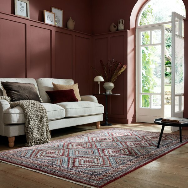 Flair Rugs , Kusový koberec Cooper Babylon Traditional Red, 80x150, červená, obývacia izba