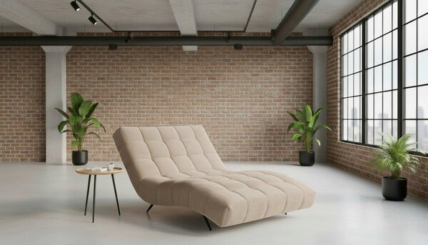 RELAXAČNÉ LEŽADLO, textil, krémová MID.YOU - Kreslá, Online Only