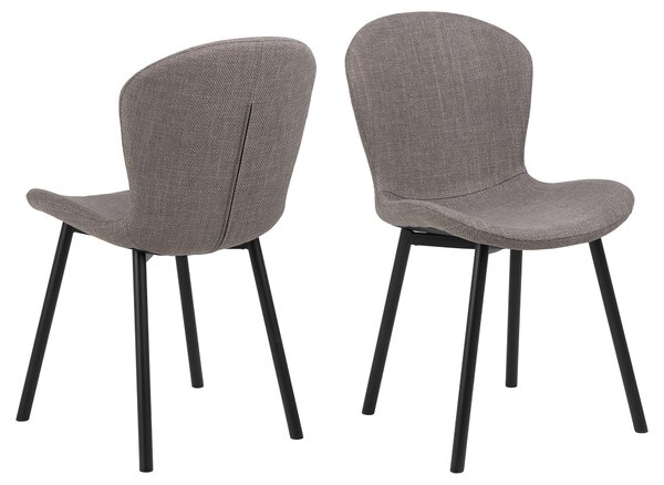 FIORA Svetlosivé Taupe (látka Basel 34) - MODERNÁ ČALÚNENÁ STOLIČKA DO OBÝVAČKY/ JEDÁLNE LOFT