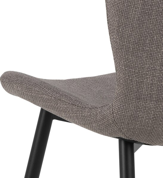 FIORA Svetlosivé Taupe (látka Basel 34) - MODERNÁ ČALÚNENÁ STOLIČKA DO OBÝVAČKY/ JEDÁLNE LOFT