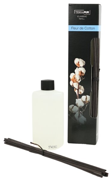 Tyčinkový aróma difuzér TERRAPUR FLEUR DE COTTON 90 ml