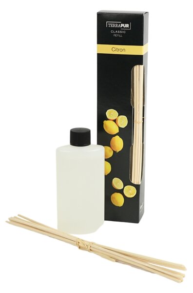 Aromatický difuzér s tyčinkami TERRAPUR CITRÓN 90 ml