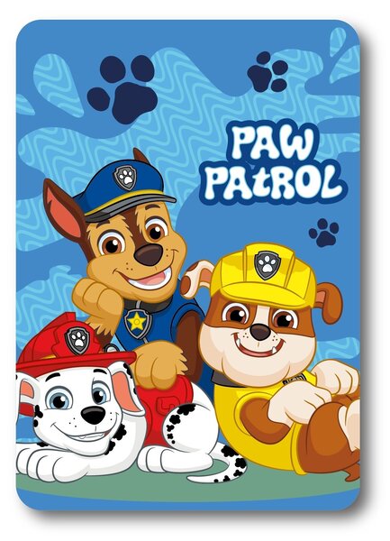 Deka detská flecee Paw Patrol modrá 140x100cm Faro