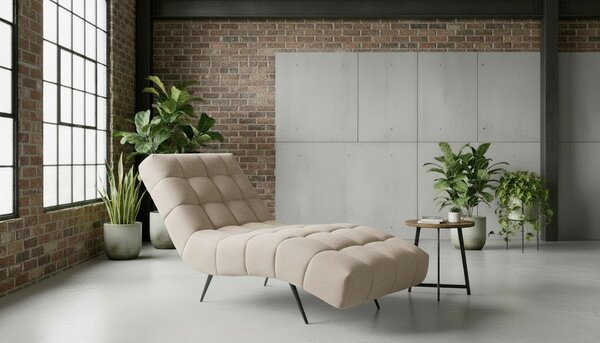 RELAXAČNÉ LEŽADLO, textil, krémová MID.YOU - Kreslá, Online Only