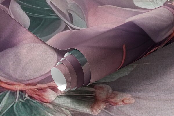 Tapety Vrstvy lupeňov v slezovej, 3D fototapety, Fototapety 3d kvety, u93930v2 : Uwalls.sk
